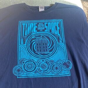 Gildan Blue Graphic Tee - Time and Space Design